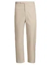 Thom Browne Unconstructed Straight Leg Pants In Khaki
