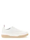 Thom Browne Cotton Canvas Sneaker In Neutral