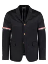 Thom Browne Blue Cotton Clothing Jackets In Blue