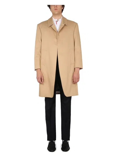 Thom Browne Men's Cotton Coat | Size 4 | Moc932a In Brown