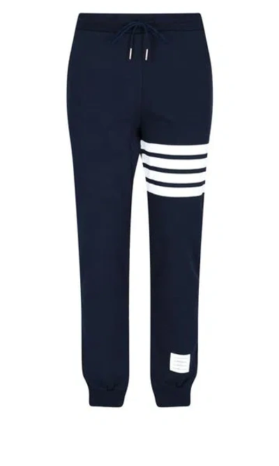 Thom Browne Classic Loopback 4-bar Track Pants In Blue