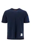 Thom Browne Round Neck 4-st In Blue