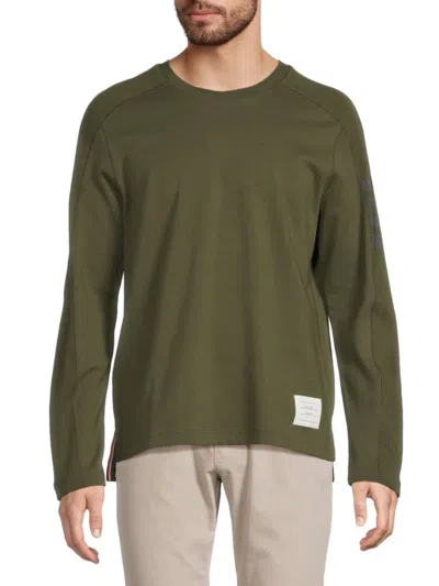 THOM BROWNE MEN'S COTTON LONG SLEEVE T-SHIRT