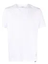 Thom Browne Classic Pique Striped T-shirt Clothing In White