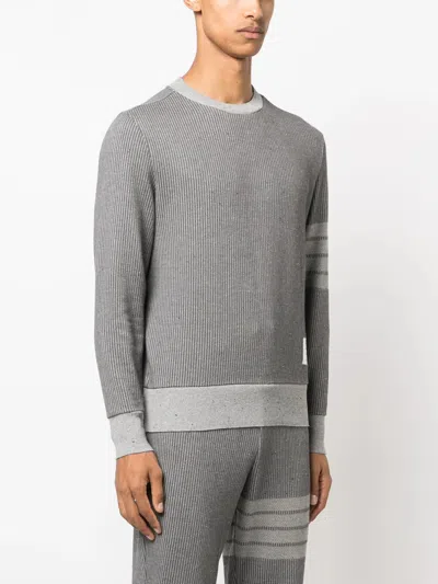 Thom Browne Gray 4-bar Sweater In 035 Med Grey