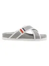 THOM BROWNE MEN'S CROSSOVER LEATHER SANDALS