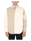 Thom Browne Men's Denim Jacket | Size 3 | Mjo145f In Brown