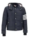 Thom Browne Navy Down Jacket In Blue