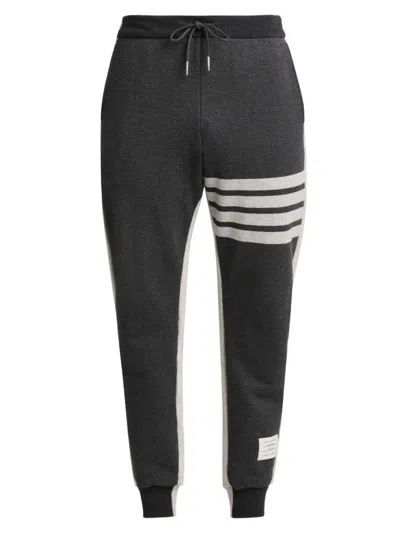 Thom Browne Men's Engineered 4-bar Colorblocked Loopback Cotton Sweatpants