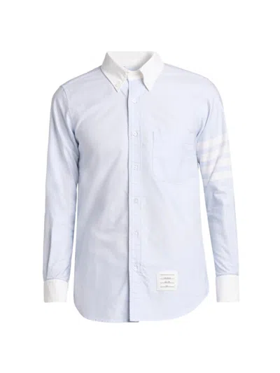 Thom Browne Men's Engineered 4-bar Straight-fit Oxford Shirt In Animal Print