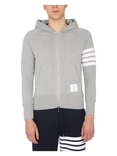 THOM BROWNE MEN'S FELPA CON CAPPUCCIO E ZIP