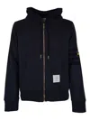 Thom Browne Zip Sweatshirt Clothing In Blue