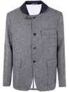 Thom Browne Fisherman Shawl Solid Donegal Tweed Clothing