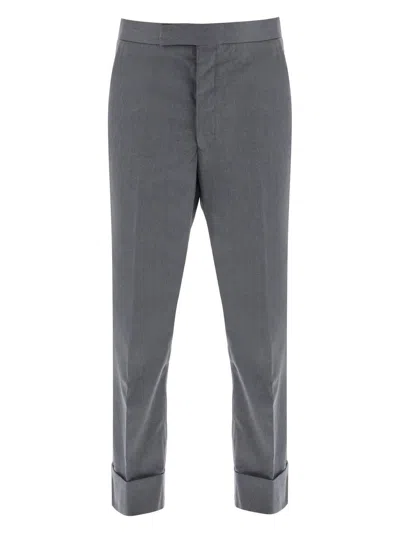 THOM BROWNE MEN'S FIT 1 GG BACKSTRAP TROUSER