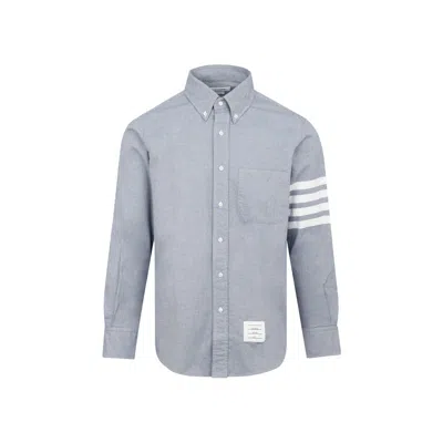 THOM BROWNE MEN'S FLANNEL 4 BAR SHIRT