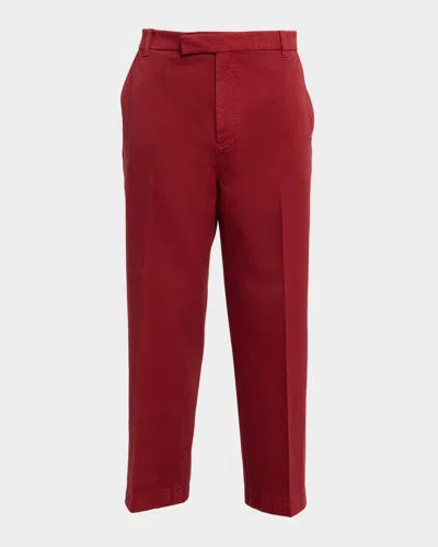 THOM BROWNE MEN'S GARMENT-DYED CHINO PANTS