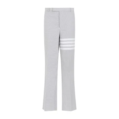 Thom Browne Men's Gray Low Rise Beltloop Pants For Ss24 In Grey