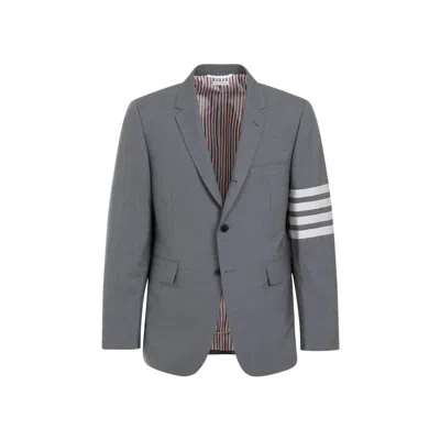 Thom Browne Men's Gray Wool Blazer For Ss24 In Grey