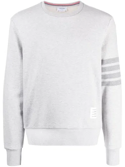 Thom Browne Men's Grey 4 Bar Motif Sweatshirt For Ss24