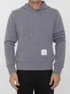 Thom Browne Grey Wool Hoodie In Gray