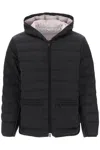 Thom Browne Zip-front Padded Jacket In Black