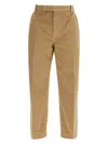 Thom Browne Cotton Twill Chino Trouser In Green