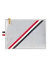 Thom Browne Men's Large Coin Purse In Silver