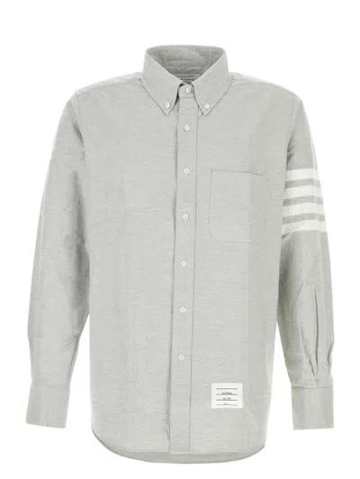 THOM BROWNE MEN'S LIGHT FLANNEL SHIRT