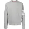 Thom Browne Classic Sweatshirt In Classic Loopback In Grey