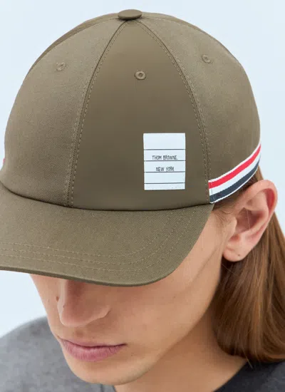 THOM BROWNE THOM BROWNE MEN LOGO PATCH BASEBALL CAP