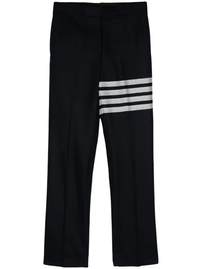 Thom Browne 4-bar Low-waist Tailored Trousers In 415 Navy