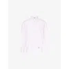 THOM BROWNE MENS BRAND-PATCH REGULAR-FIT COTTON SHIRT LT PINK