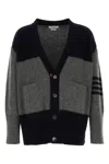 Thom Browne Block Design V-neck Sweater Pockets