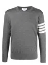 Thom Browne 'lightweight 4-bar Kn In Grey