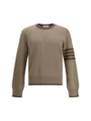 Thom Browne Men Milano Sweater In Brown