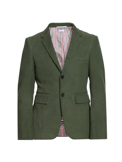 Thom Browne Men's Narrow Wale Corduroy Sport Coat In Green