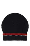 Thom Browne Men Navy Blue Wool Beanie Hat In Blue