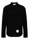 Thom Browne Oversized Herringbone Shirt In Blue