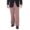 Thom Browne Men's Overcheck Hunting Tweed Single Pleat Trouser In Pink