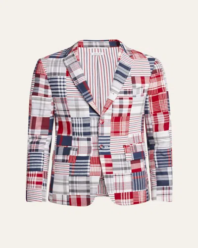 Thom Browne Men's Patchwork Sport Coat In Multi