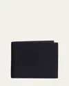 Thom Browne Men's Pebbled Leather Billfold Wallet In Black