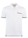 Thom Browne Rwb Trim Jersey Polo Short
