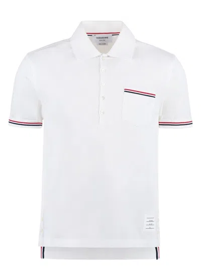 THOM BROWNE MEN'S PIQUET POLO SHIRT