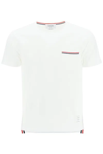THOM BROWNE MEN'S RWB POCKET T-SHIRT