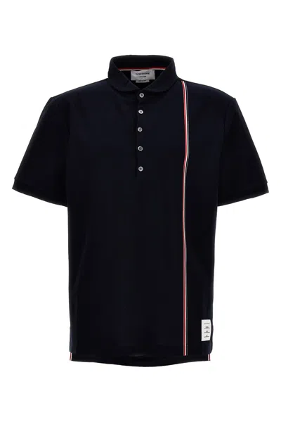 Thom Browne Men 'rwb' Polo Shirt In Blue