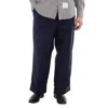 Thom Browne Rwb-stripe Tailored Trousers In Blue