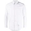 Thom Browne University-stripe Long-sleeve Shirt