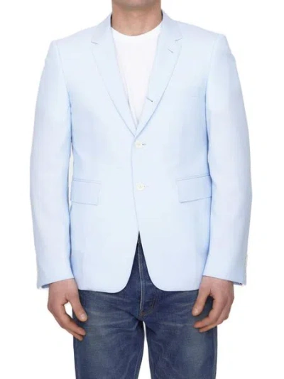 Thom Browne Single-breasted Wool Jacket In Blue