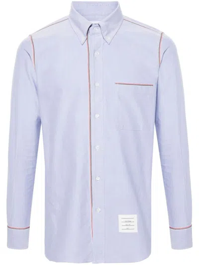 THOM BROWNE MEN'S STRAIGHT FIT BD L7S SHIRT W7GG FRAMING I