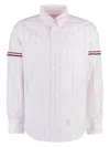 Thom Browne Vertical-stripe Pattern Cotton Shirt In Pink